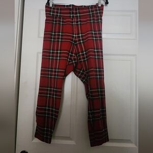 Old Navy Red and Green Leggings with Festive Flair